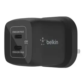 Belkin 45W Dual USB-C GaN Wall Charger with PPS WCH011MYBK